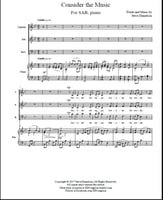 Consider the Music SAB choral sheet music cover